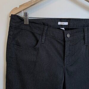 Gap sateen charcoal grey low rise pants with stretch